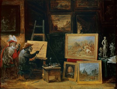 Der Affenmaler, 1805 von David Teniers the Younger